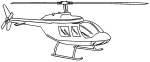 Civilian Helicopter Coloring Pages