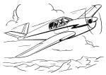 Civilian Single Engine Aircraft Coloring Pages