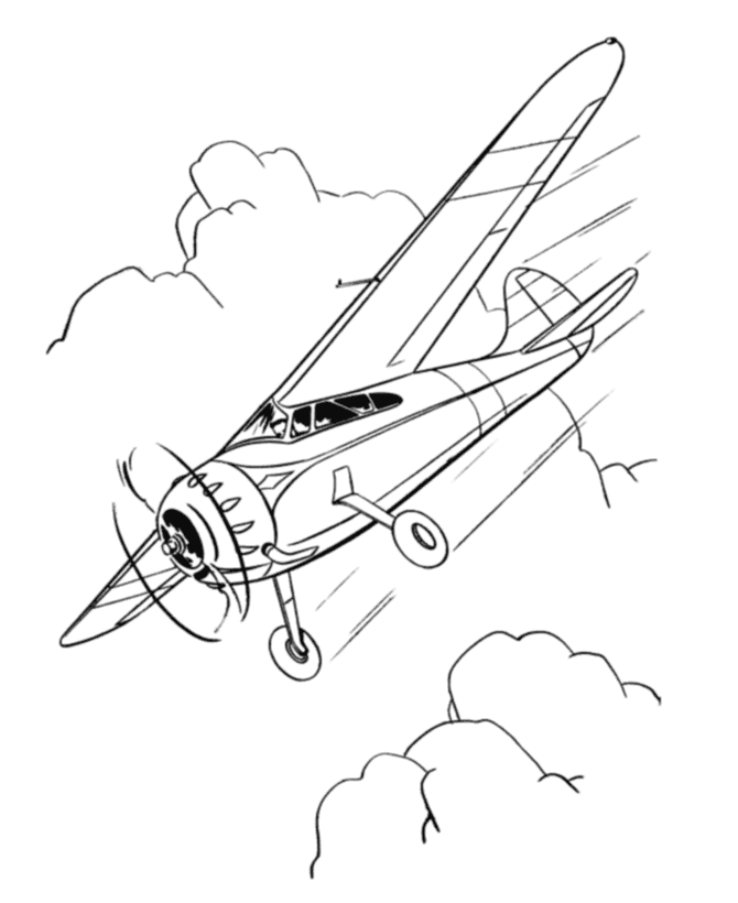 Cessna 190 coloring page