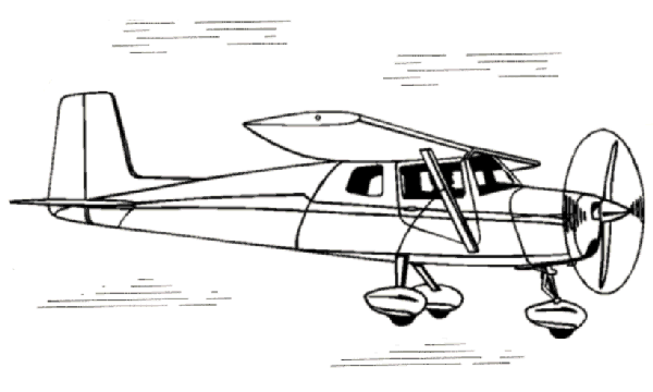 Cessna 172 coloring page