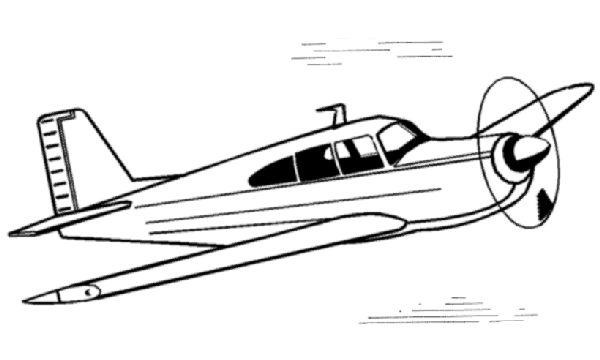 Beechcraft Bonanza coloring page