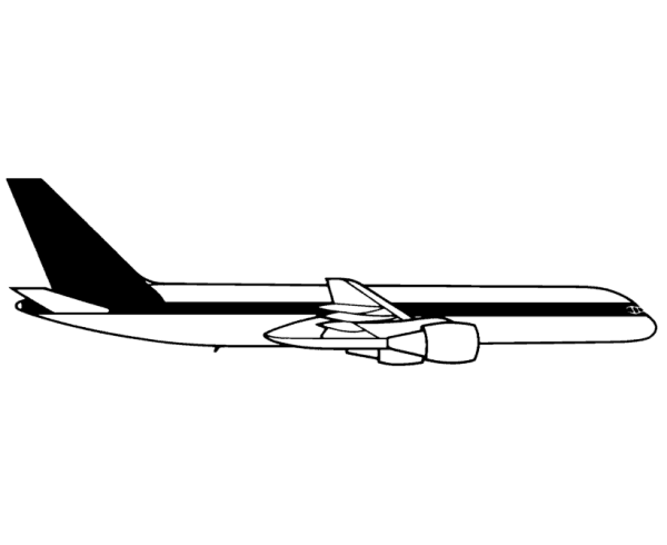 Boeing 757 coloring page
