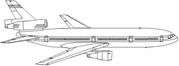 DC-10 coloring page