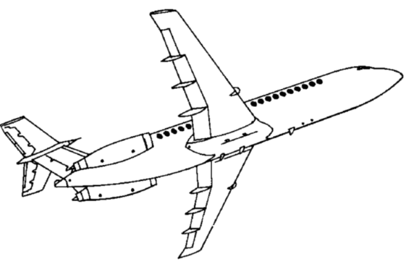 BAC-111 coloring page