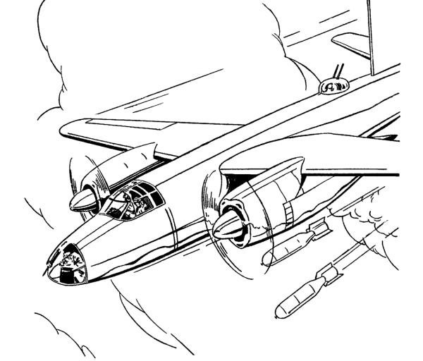 B-26 Marauder coloring page