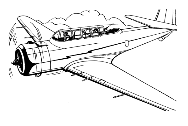 Vultee V-11 coloring page